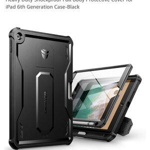 Black Heavy Duty Shockproof Case for iPad 6th Generation